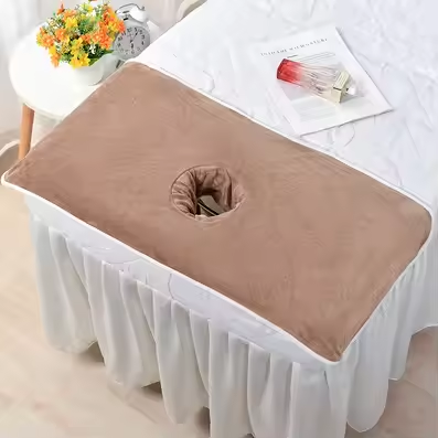 Housse/Serviette épaisse (80 x 40 cm) avec ouverture faciale