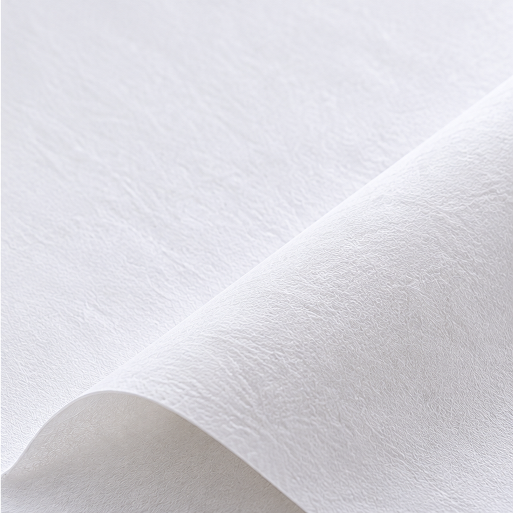 Illustration macro de papier d’examen lisse blanc, surface sans gaufrage