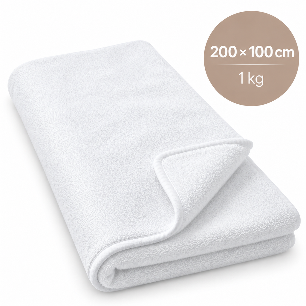 Serviette Pur Coton - 100*200cm - 1kg pièce - Qualité Hotel - Spa
